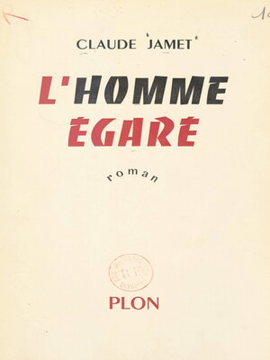 cover image of L'homme égaré